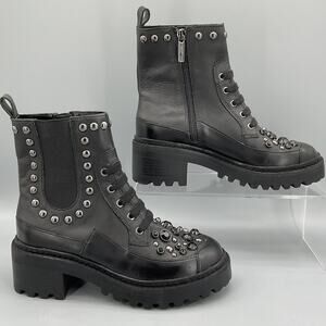 Karl Lagerfeld Women’s Breck Studded Booties Black Size 6M